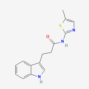 3-(1H-indol-3-yl)-N-(5-methyl-1,3-thiazol-2-yl)propanamide