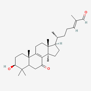 (E,6R)-6-[(3S,10S,13R,14R,17R)-3-hydroxy-4,4,10,13,14-pentamethyl-7-oxo-1,2,3,5,6,11,12,15,16,17-decahydrocyclopenta[a]phenanthren-17-yl]-2-methylhept-2-enal