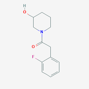 molecular formula C13H16FNO2 B1486540 2-(2-Fluorophenyl)-1-(3-hydroxypiperidin-1-yl)ethan-1-one CAS No. 1153230-10-4
