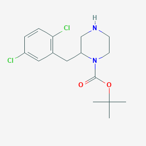 molecular formula C16H22Cl2N2O2 B14865402 2-(2,5-Dichloro-benzyl)-piperazine-1-carboxylic acid tert-butyl ester 