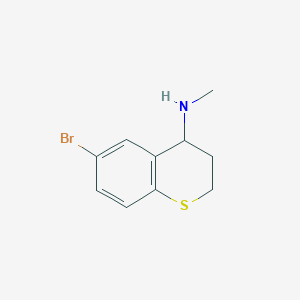 molecular formula C10H12BrNS B1486543 6-溴-N-甲基-3,4-二氢-2H-1-苯并噻吩-4-胺 CAS No. 1156177-19-3