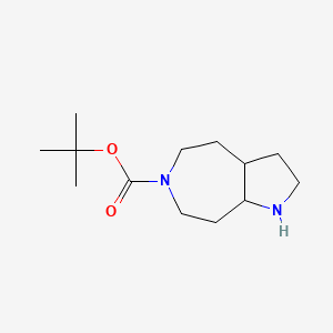 molecular formula C13H24N2O2 B14865433 Tert-butyl octahydropyrrolo[2,3-D]azepine-6(1H)-carboxylate 