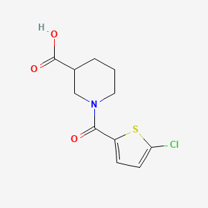 1-(5-Chlorothiophene-2-carbonyl)piperidine-3-carboxylic acid