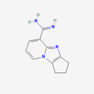 molecular formula C11H12N4 B14865440 2,3-dihydro-1H-cyclopenta[4,5]imidazo[1,2-a]pyridine-5-carboximidamide 