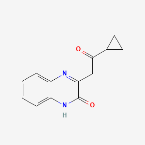 molecular formula C13H12N2O2 B14865449 3-(2-cyclopropyl-2-oxoethyl)quinoxalin-2(1H)-one 