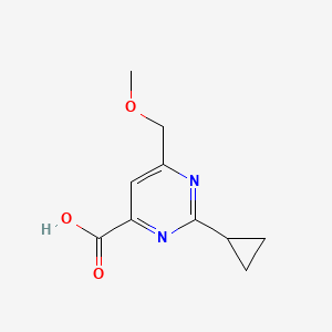 2-Cyclopropyl-6-(methoxymethyl)pyrimidine-4-carboxylic acid