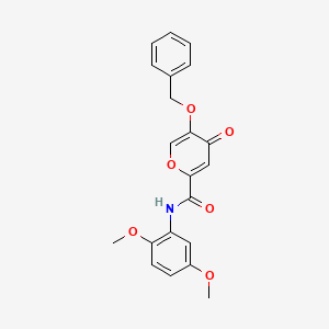 5-(benzyloxy)-N-(2,5-dimethoxyphenyl)-4-oxo-4H-pyran-2-carboxamide