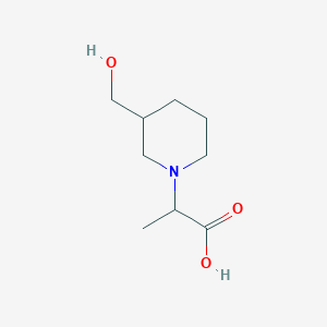 2-[3-(Hydroxymethyl)piperidin-1-yl]propanoic acid