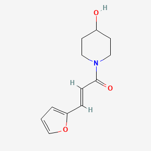 (2E)-3-(furan-2-yl)-1-(4-hydroxypiperidin-1-yl)prop-2-en-1-one