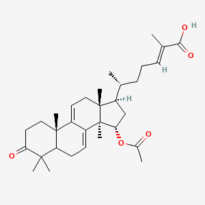 (E,6R)-6-[(10S,13R,14R,15S,17R)-15-acetyloxy-4,4,10,13,14-pentamethyl-3-oxo-1,2,5,6,12,15,16,17-octahydrocyclopenta[a]phenanthren-17-yl]-2-methylhept-2-enoic acid