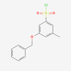 3-(Benzyloxy)-5-methylbenzenesulfonyl chloride