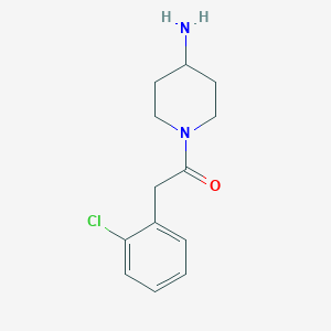 molecular formula C13H17ClN2O B1486553 1-(4-Aminopiperidin-1-yl)-2-(2-chlorophenyl)ethan-1-one CAS No. 1153130-96-1
