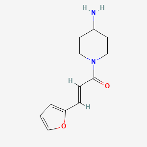 (2E)-1-(4-aminopiperidin-1-yl)-3-(furan-2-yl)prop-2-en-1-one