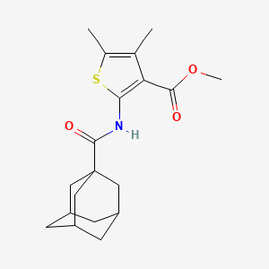 Methyl 2-((3r,5r,7r)-adamantane-1-carboxamido)-4,5-dimethylthiophene-3-carboxylate