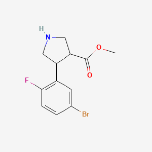 Methyl 4-(5-bromo-2-fluorophenyl)pyrrolidine-3-carboxylate