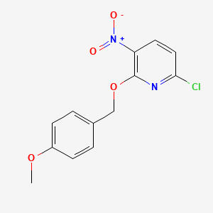 6-Chloro-2-(4-methoxybenzyloxy)-3-nitropyridine