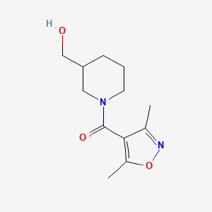(3,5-Dimethylisoxazol-4-yl)(3-(hydroxymethyl)piperidin-1-yl)methanone