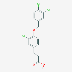 3-{3-Chloro-4-[(3,4-dichlorobenzyl)oxy]phenyl}propanoic acid