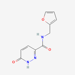 molecular formula C10H9N3O3 B14865585 N-(furan-2-ylmethyl)-6-oxo-1,6-dihydropyridazine-3-carboxamide 