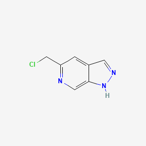 molecular formula C7H6ClN3 B14865593 5-(Chloromethyl)-1H-pyrazolo[3,4-C]pyridine 