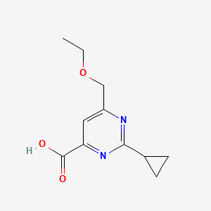 2-Cyclopropyl-6-(ethoxymethyl)pyrimidine-4-carboxylic acid