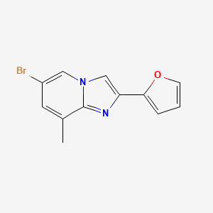 6-Bromo-2-(furan-2-yl)-8-methylimidazo[1,2-a]pyridine