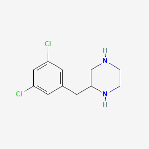 molecular formula C11H14Cl2N2 B14865701 2-(3,5-Dichloro-benzyl)-piperazine 