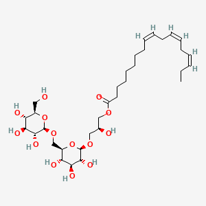 molecular formula C33H56O14 B14865709 [(2S)-2-hydroxy-3-[(2R,3R,4S,5S,6R)-3,4,5-trihydroxy-6-[[(2R,3R,4S,5S,6R)-3,4,5-trihydroxy-6-(hydroxymethyl)oxan-2-yl]oxymethyl]oxan-2-yl]oxypropyl] (9Z,12Z,15Z)-octadeca-9,12,15-trienoate 