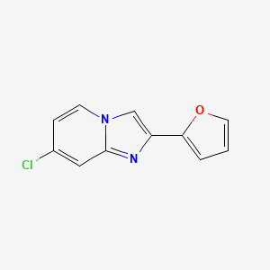 molecular formula C11H7ClN2O B14865751 7-Chloro-2-(furan-2-yl)imidazo[1,2-a]pyridine 