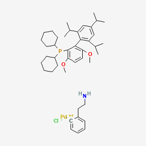 molecular formula C43H63ClNO2PPd B14865757 BrettPhosPalladacycle 