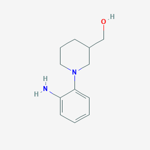 molecular formula C12H18N2O B1486578 1-(2-氨基苯基)哌啶-3-甲醇 CAS No. 1154252-87-5