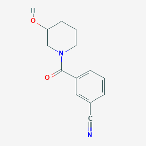 B1486579 3-(3-Hydroxypiperidine-1-carbonyl)benzonitrile CAS No. 1153232-95-1