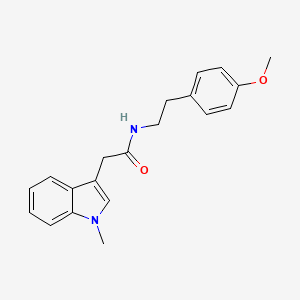 molecular formula C20H22N2O2 B14865790 N-(4-methoxyphenethyl)-2-(1-methyl-1H-indol-3-yl)acetamide 