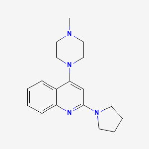 4-(4-Methylpiperazin-1-yl)-2-(pyrrolidin-1-yl)quinoline