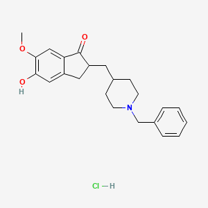 molecular formula C23H28ClNO3 B14865812 5-O-Desmethyl donepezil hydrochloride 