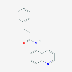 3-phenyl-N-(quinolin-5-yl)propanamide