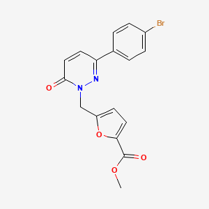 methyl 5-((3-(4-bromophenyl)-6-oxopyridazin-1(6H)-yl)methyl)furan-2-carboxylate