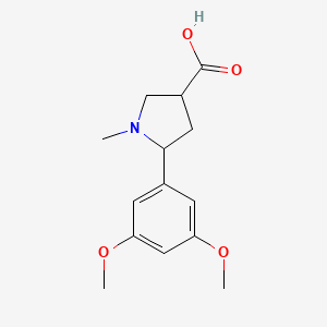 5-(3,5-Dimethoxyphenyl)-1-methylpyrrolidine-3-carboxylic acid