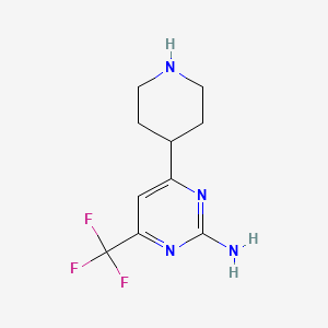 4-(Piperidin-4-YL)-6-(trifluoromethyl)pyrimidin-2-amine