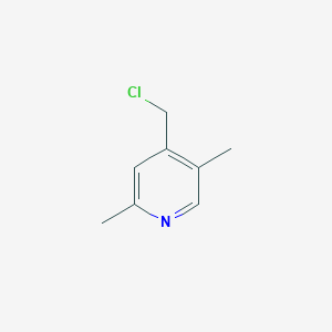 molecular formula C8H10ClN B14865925 4-(Chloromethyl)-2,5-dimethylpyridine 