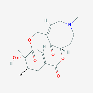 molecular formula C19H27NO6 B14865935 (1R,4E,6S,7S,11Z)-4-ethylidene-7-hydroxy-6,7,14-trimethyl-2,9-dioxa-14-azabicyclo[9.5.1]heptadec-11-ene-3,8,17-trione 