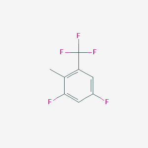 molecular formula C8H5F5 B14865938 1,5-Difluoro-2-methyl-3-(trifluoromethyl)benzene 