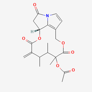 [(1R)-5,6,7-trimethyl-4-methylidene-3,8,15-trioxo-2,9-dioxa-14-azatricyclo[9.5.1.014,17]heptadeca-11(17),12-dien-7-yl] acetate