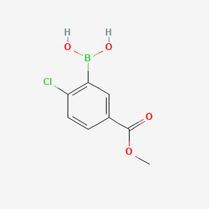 B1486596 2-Chloro-5-(methoxycarbonyl)phenylboronic acid CAS No. 913835-92-4
