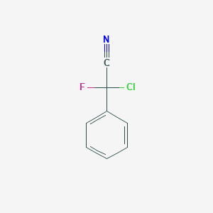 molecular formula C8H5ClFN B1486598 氯(氟)苯基乙腈 CAS No. 948014-31-1