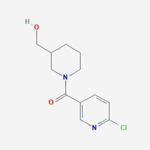 molecular formula C12H15ClN2O2 B1486600 [1-(6-Chloropyridine-3-carbonyl)piperidin-3-yl]methanol CAS No. 1153234-75-3