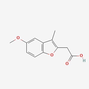 2-(5-Methoxy-3-methylbenzofuran-2-yl)acetic acid