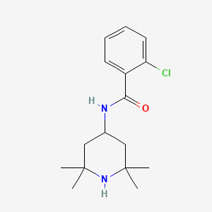 molecular formula C16H23ClN2O B14866015 2-chloro-N-(2,2,6,6-tetramethylpiperidin-4-yl)benzamide 