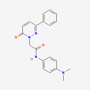 N-(4-(dimethylamino)phenyl)-2-(6-oxo-3-phenylpyridazin-1(6H)-yl)acetamide