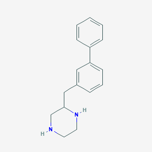 molecular formula C17H20N2 B14866064 2-Biphenyl-3-ylmethyl-piperazine 